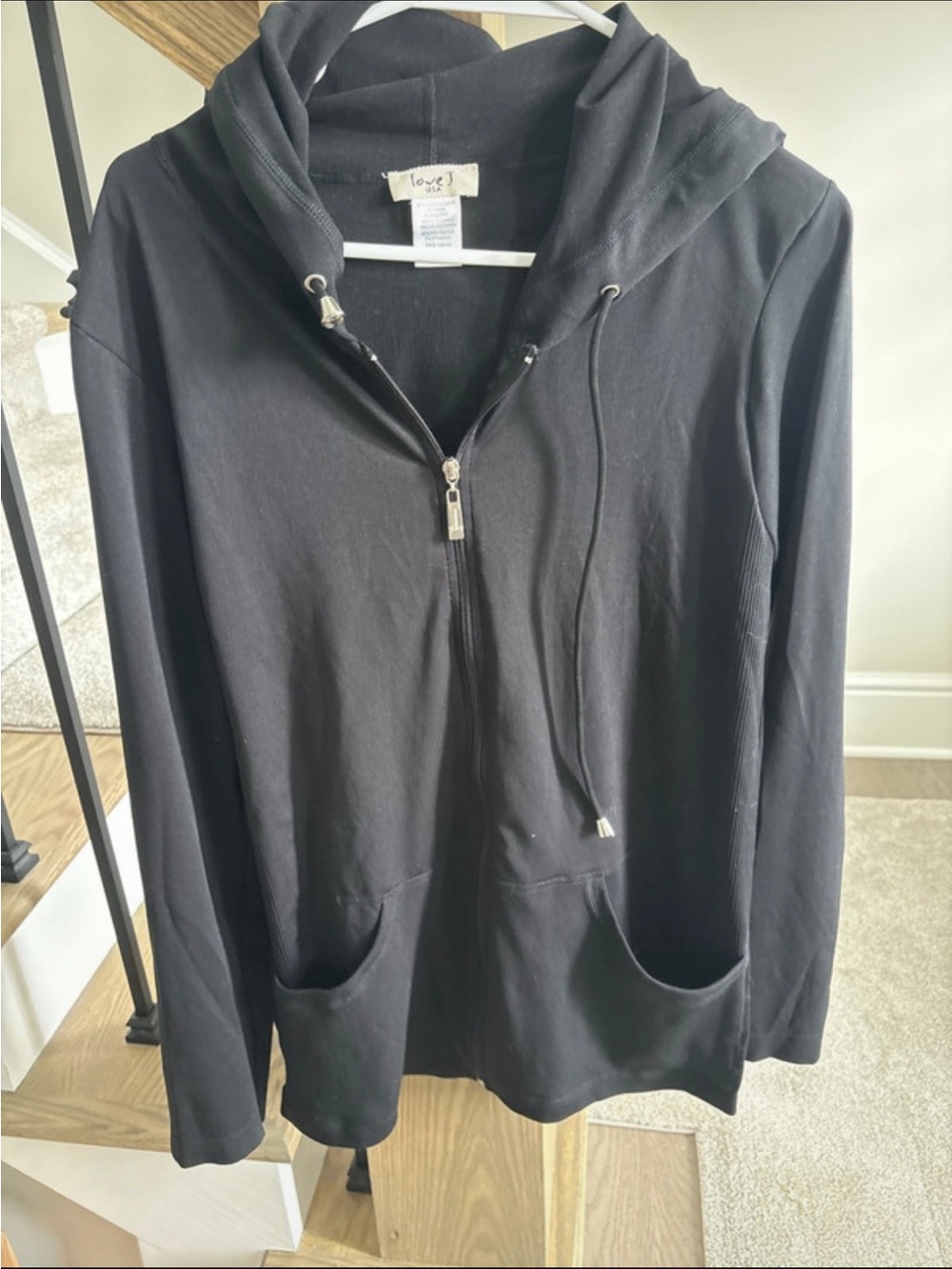 Love J Black full Zip Workout Jacket